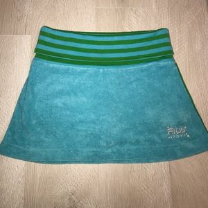 FILA sport skirt over shorts
